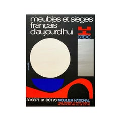 The 1970 Originalplakat von Constantin für das CREAC Meubles et Sièges Français