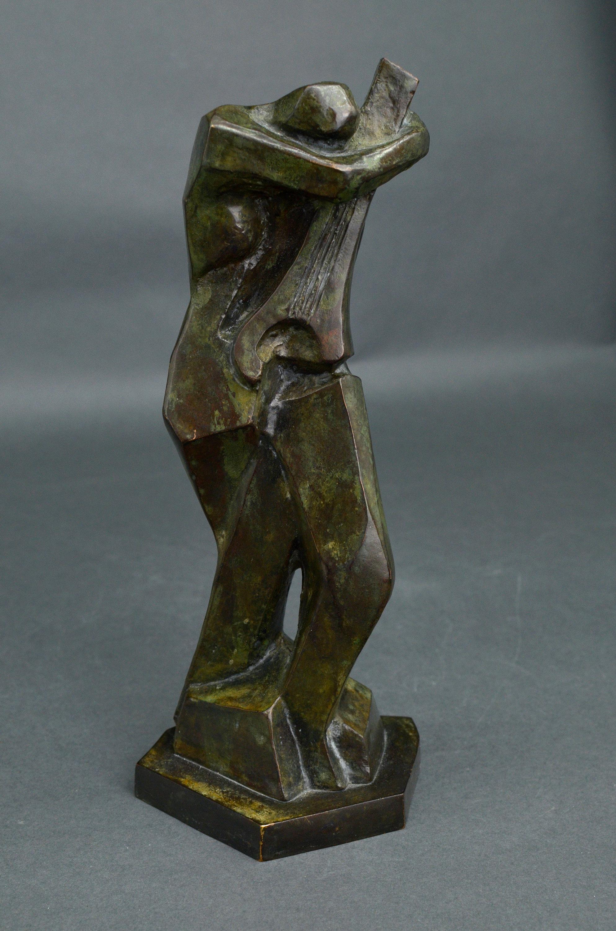 Musician. By Constantin Selihanov. Bronze.