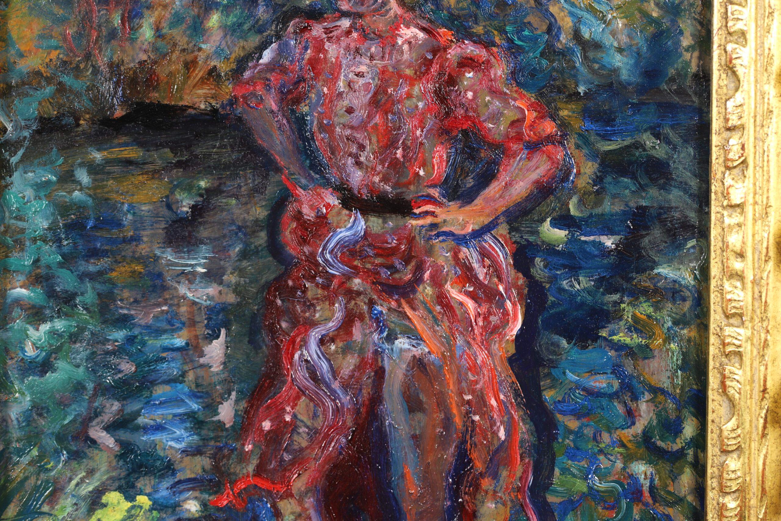 La Baigneuse - Peinture à l'huile impressionniste de Constantin Terechkovitch en vente 11