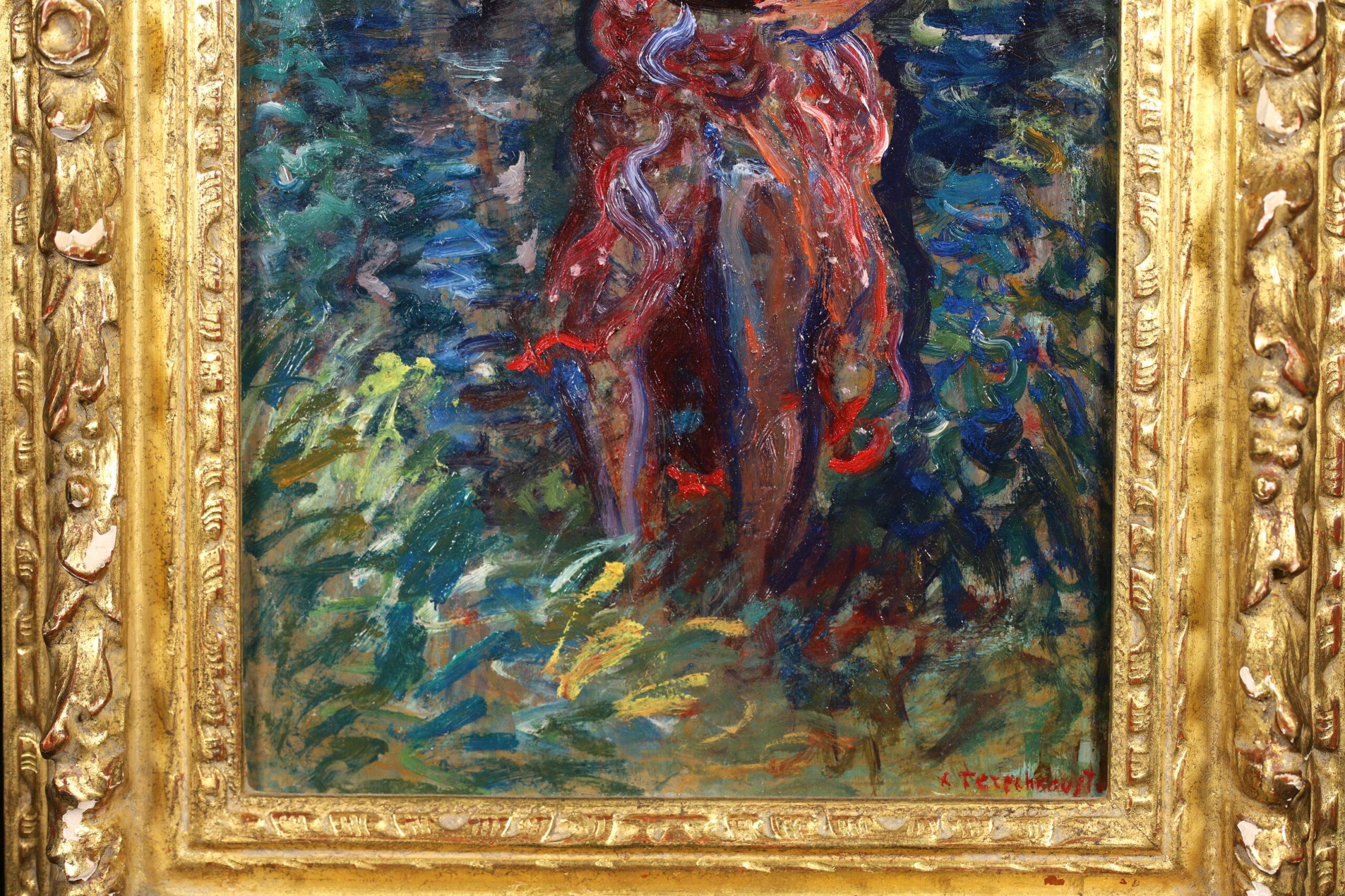 La Baigneuse - Peinture à l'huile impressionniste de Constantin Terechkovitch en vente 6