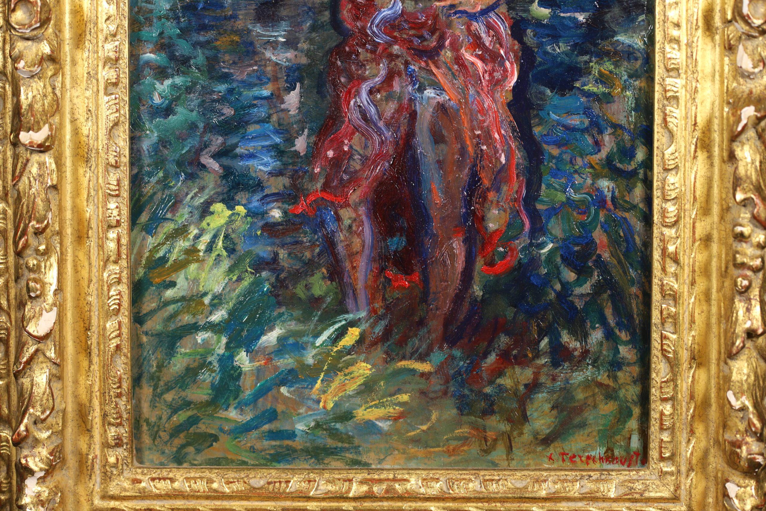 La Baigneuse - Peinture à l'huile impressionniste de Constantin Terechkovitch en vente 7