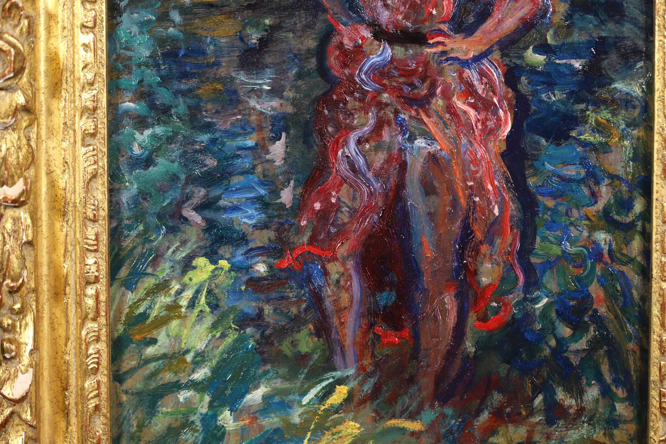 La Baigneuse - Peinture à l'huile impressionniste de Constantin Terechkovitch en vente 8