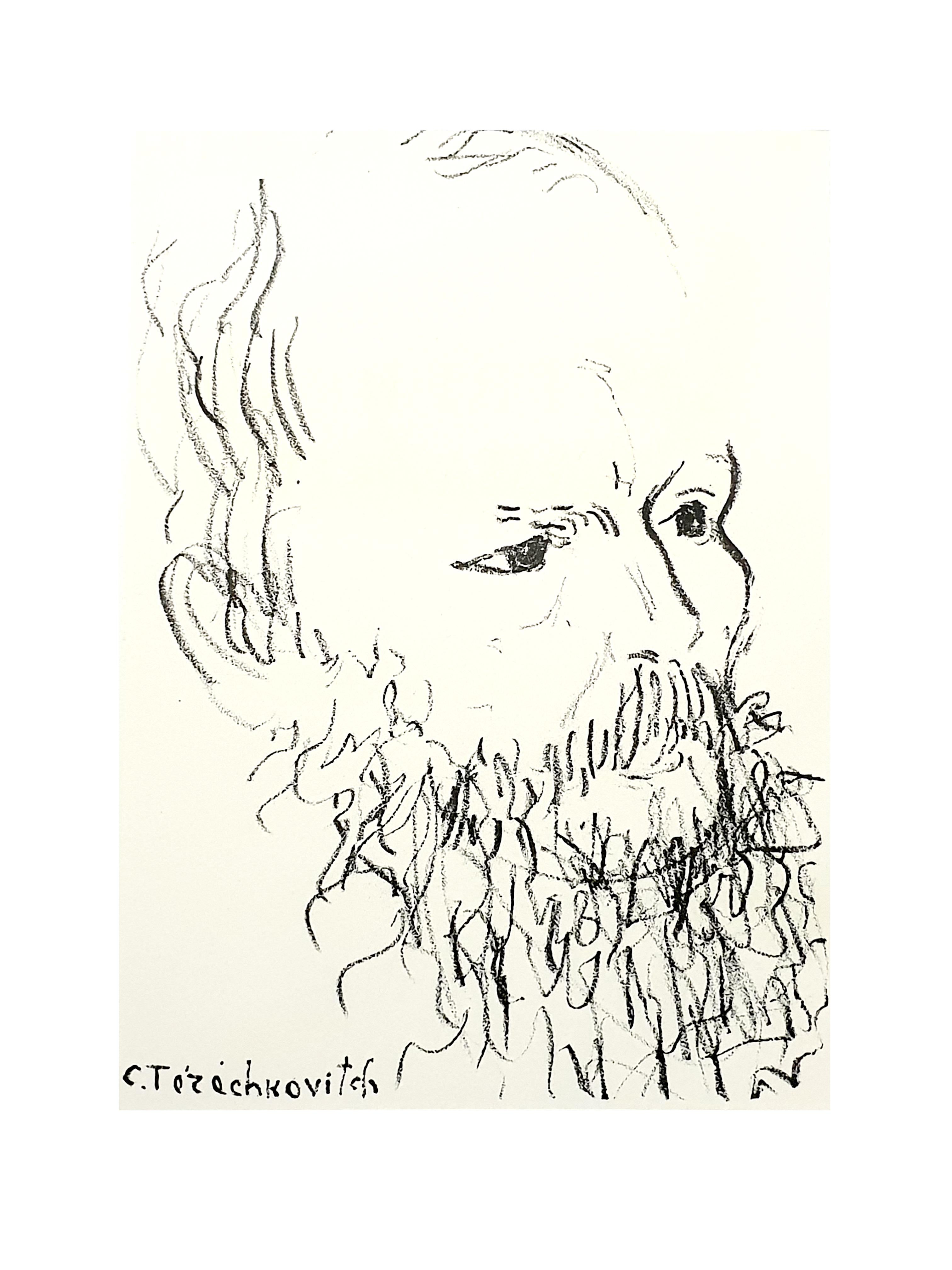 Constantin Terechkovitch - Portrait - Original Lithograph
1957
Signed in the plate
Dimensions: 22 x 16 cm 
Publisher: Sauret
Frontispice of The Brothers Karamazov