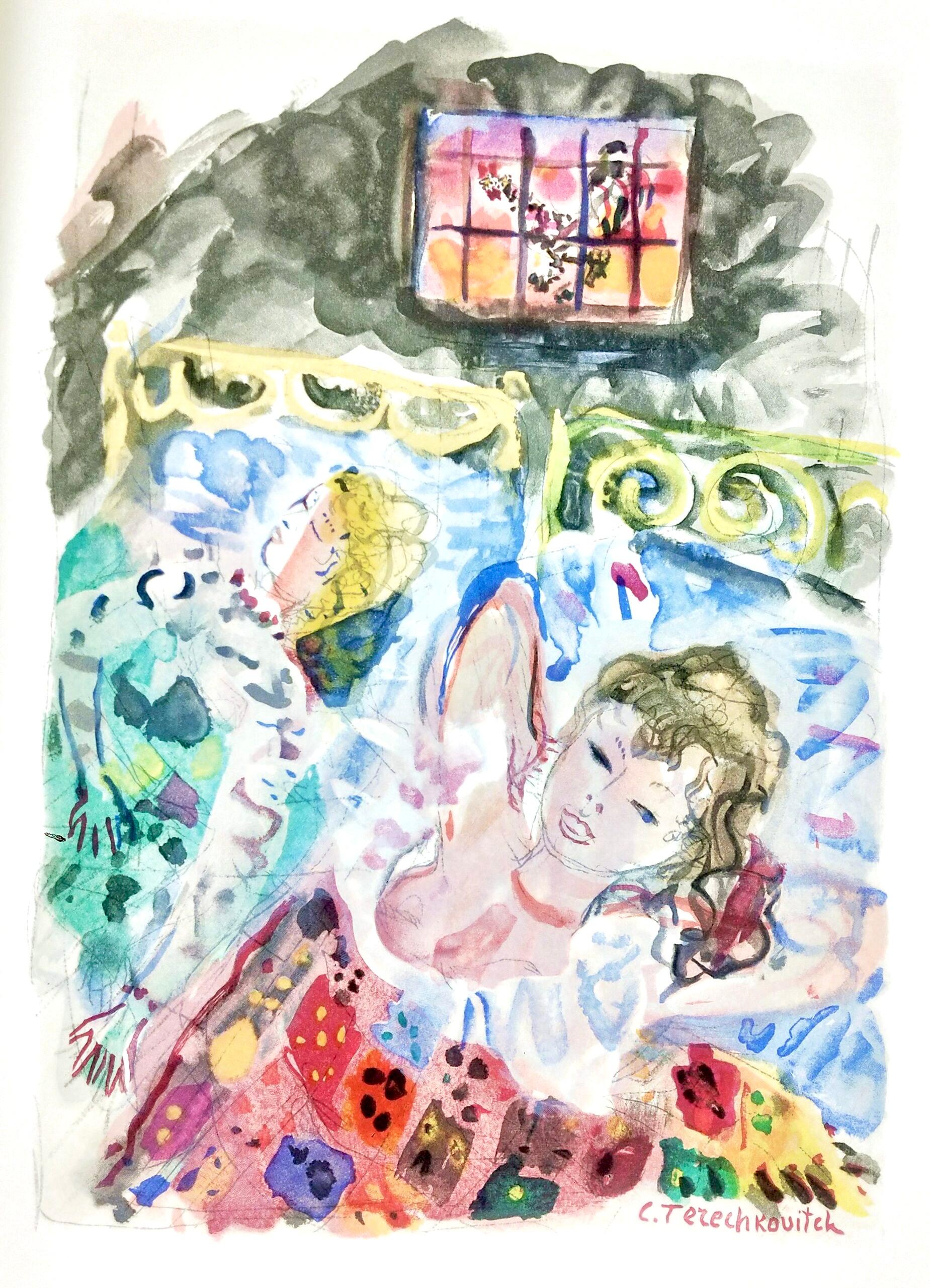 Deux femmes se reposant, Vingt fables de La fontaine, Constantin Terechkovitch For Sale 4