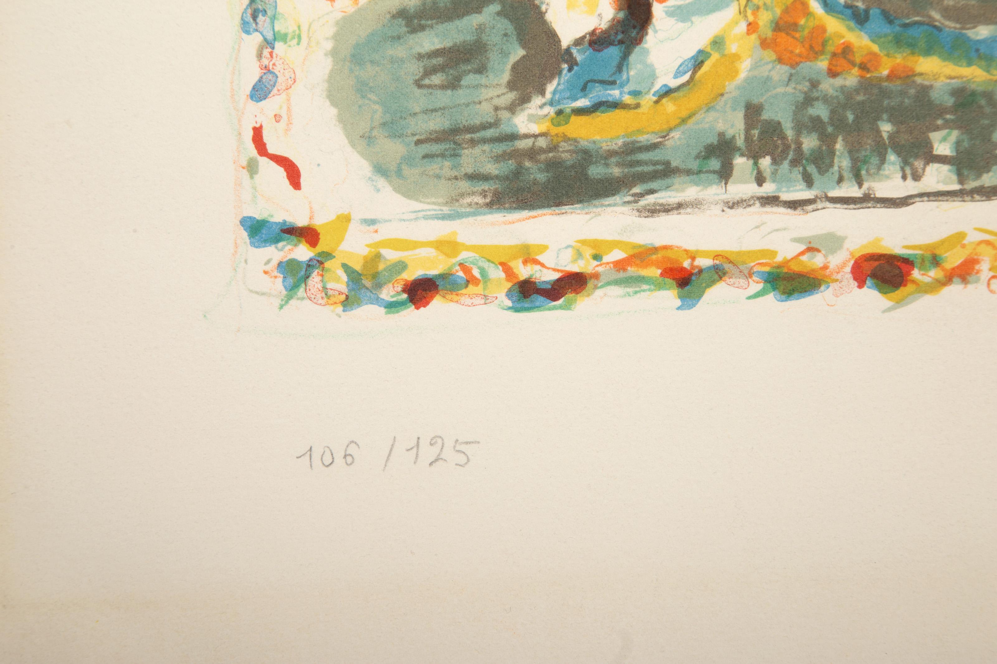 Interior japonés, litografía impresionista de Constantin Terechkovitch en venta 2