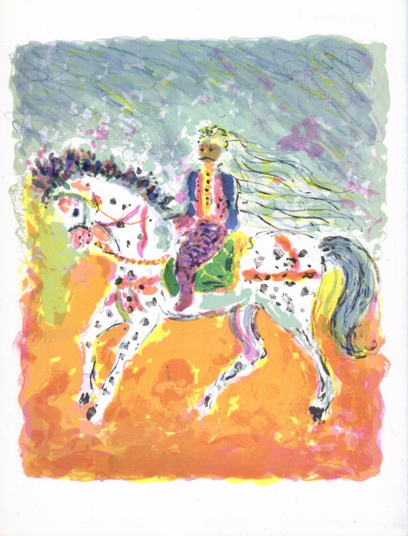 Lithograph on vélin d'Arches paper. Paper Size: 12.81 x 9.81 inches. Inscription: Unsigned and unnumbered, as issued. Notes: From the album, Souvenirs et Portraits d'Artistes, 1972. Published by Éditions A. C. Mazo et Cie., Paris, in collaboration