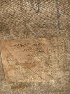 Post Impressionist Still-Life. Circa 1920. With labels from Paris exhibitions.