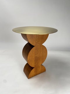 Constantin wood side table by Gavina, Homage to Brancusi, 1971 (First Edition)