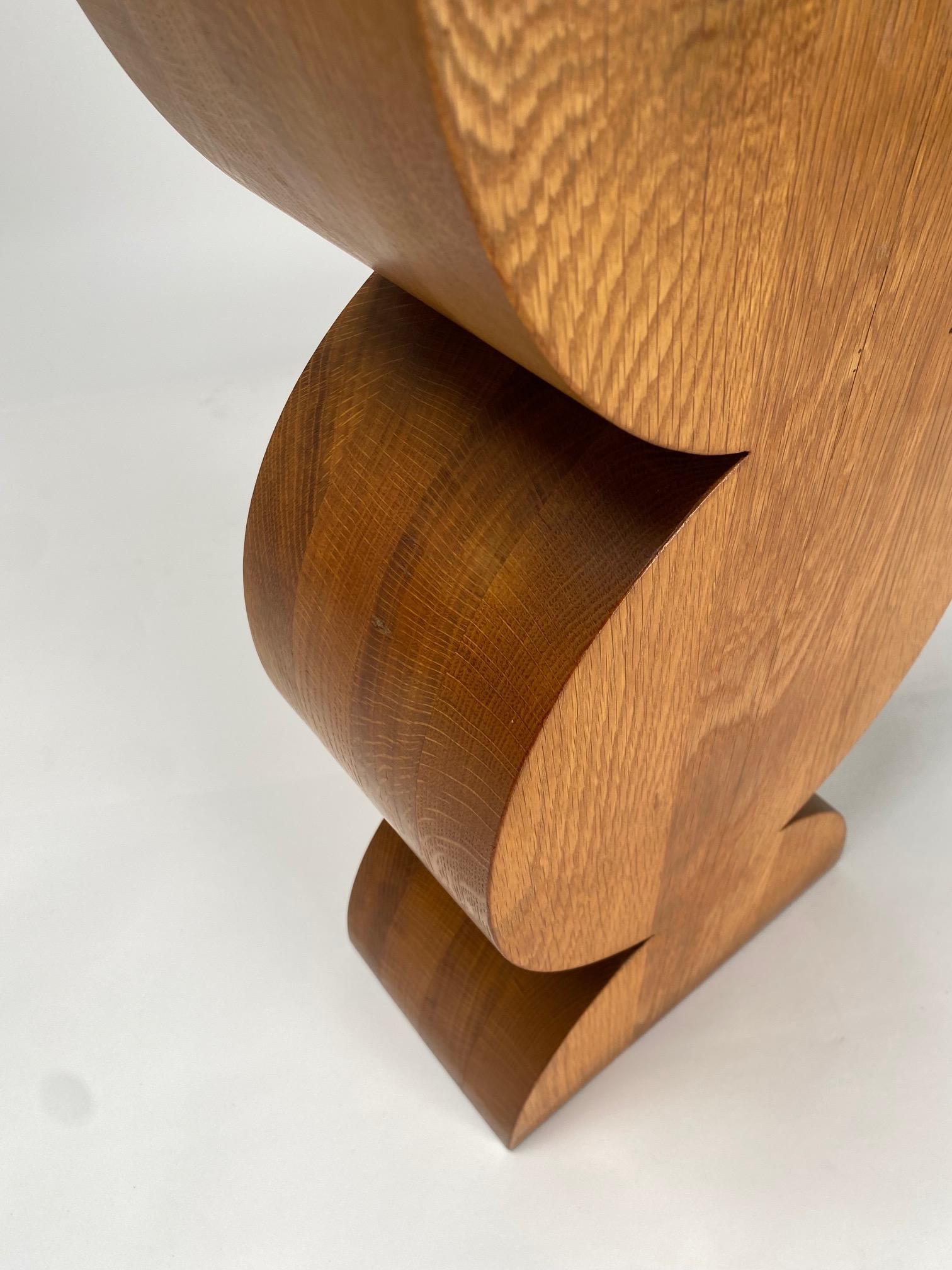 Italian Constantin wood side table by Gavina, Homage to Brancusi, 1971 (First Edition) For Sale
