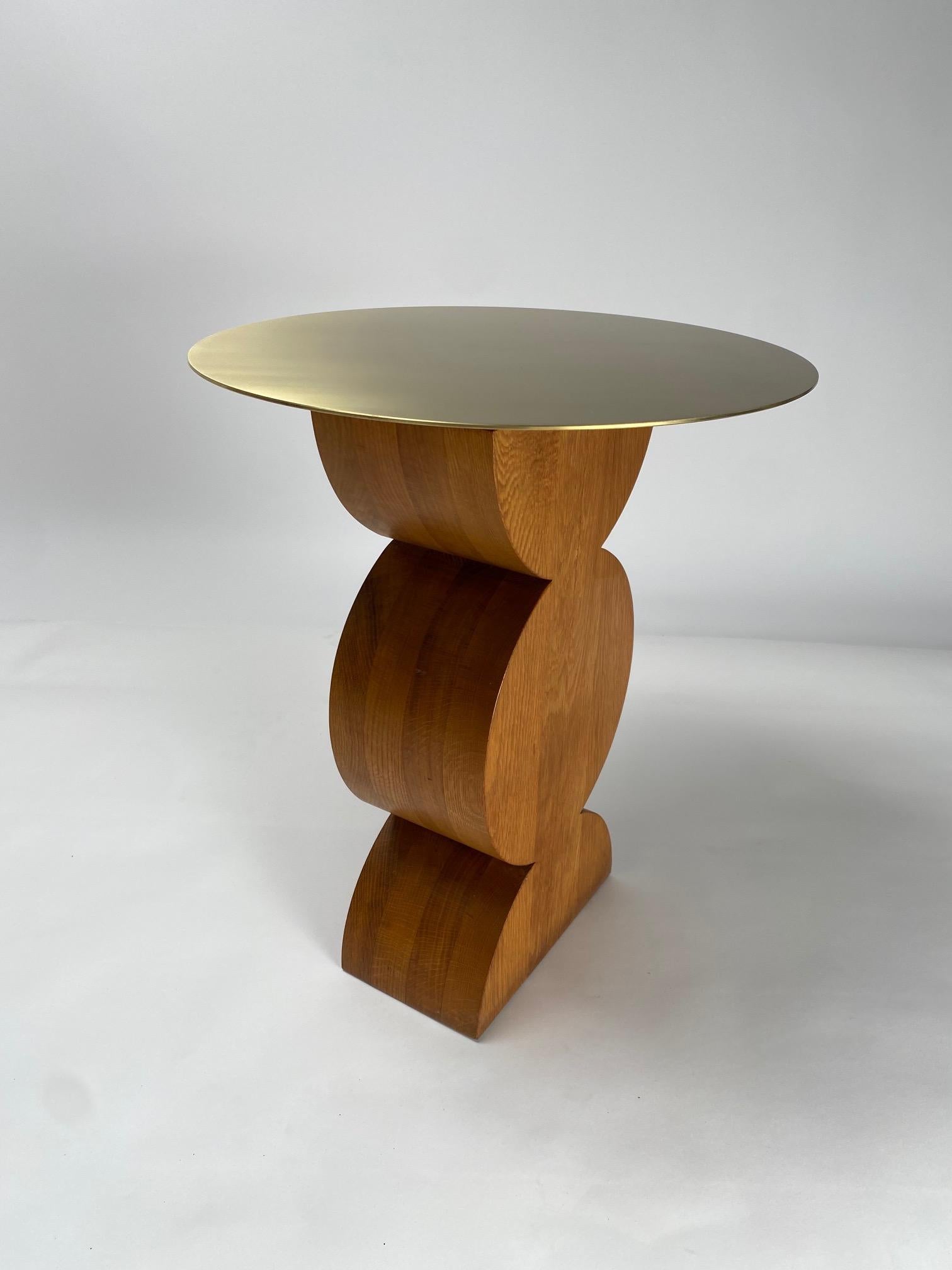 Constantin wood side table by Gavina, Homage to Brancusi, 1971 (First Edition) For Sale 1