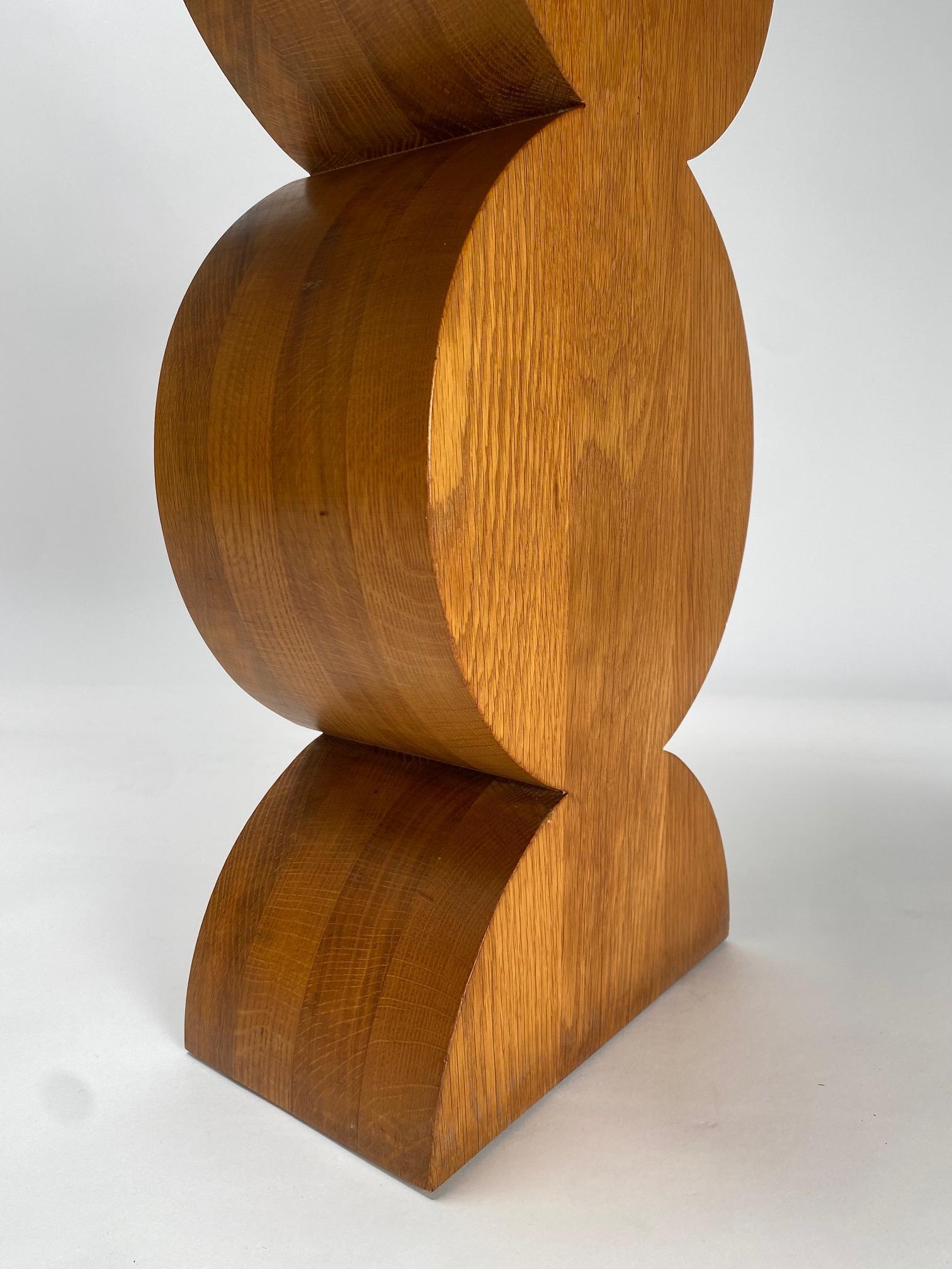 Constantin wood side table by Gavina, Homage to Brancusi, 1971 (First Edition) For Sale 2