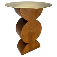 Retro Constantin wood side table by Gavina, Homage to Brancusi, 1971 (First Edition)