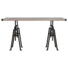 Tavolo Consolle Constantine con piano in Oak, Collezione Bronze Age di Mark Zeff