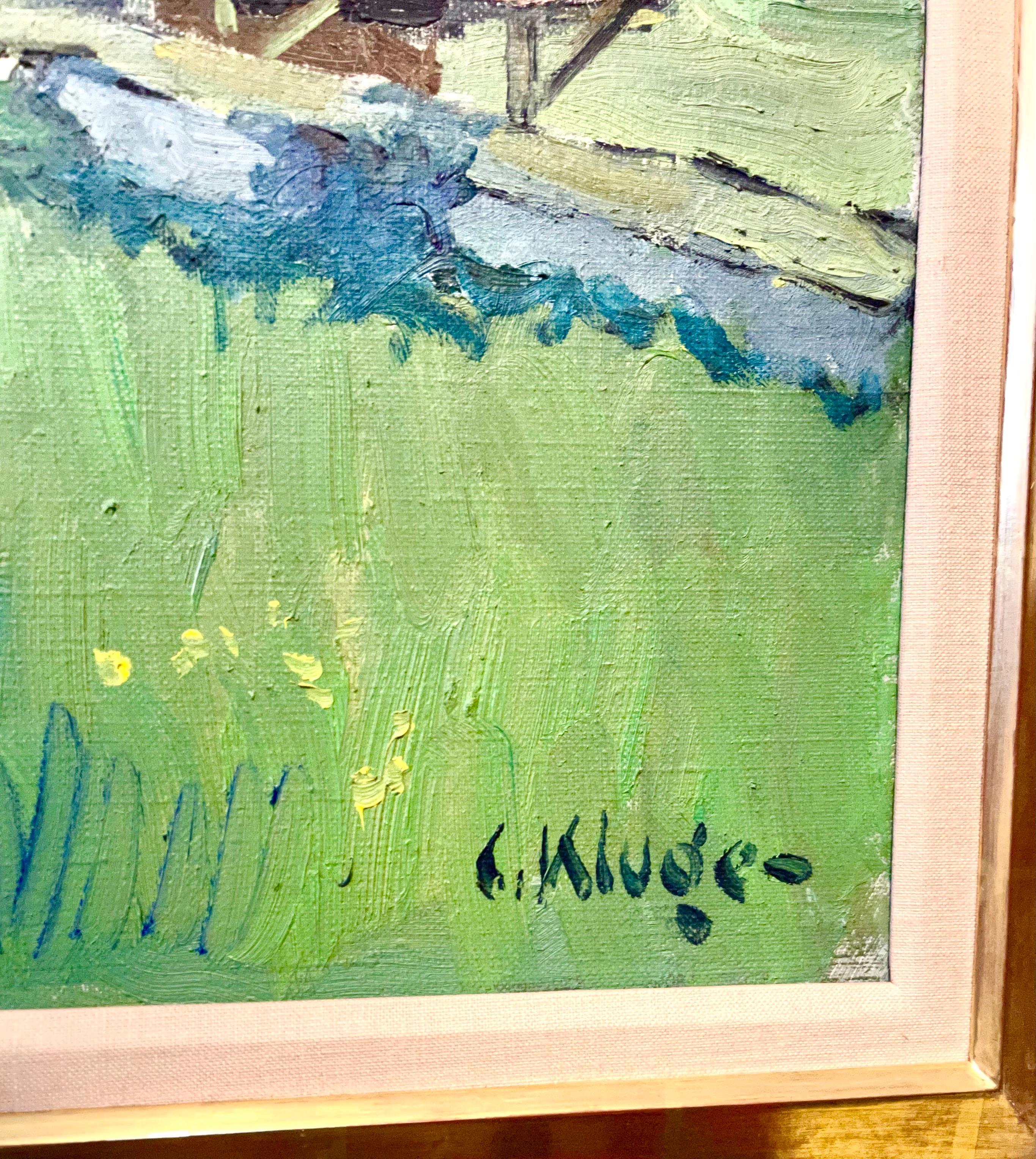 Constantine Kluge (français 1912-2003) 
Les Pommiers en Fleurs
Huile sur toile représentant des pommiers en fleurs
Main signée en bas à droite. 
Provenance : acheté auprès de Wally Findlay Galleries. (porte leur étiquette au verso)
 Dimensions Art :