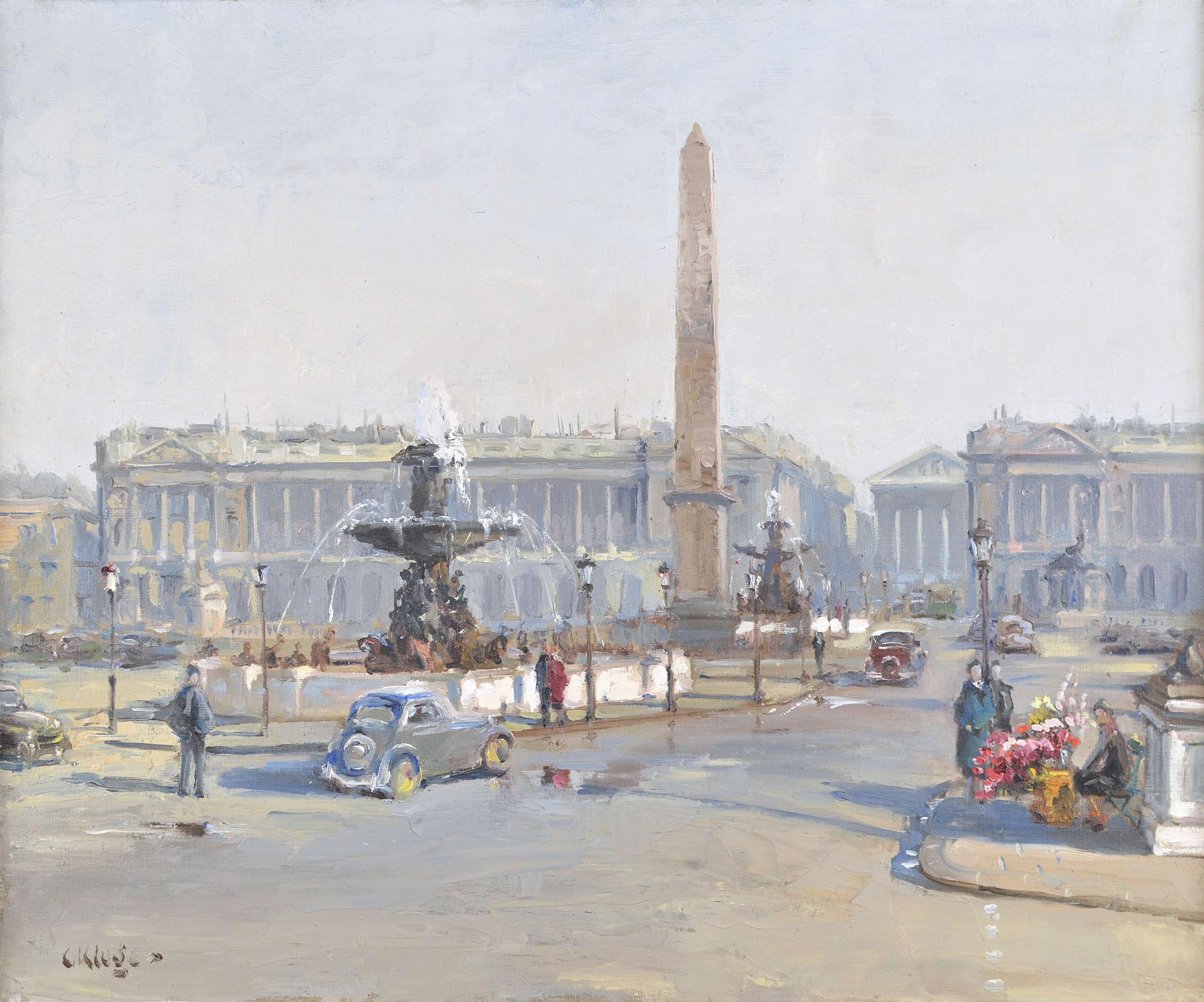 Palace de la Concorde, Paris. 1950. Canvas, oil. 54x65 cm. Frame size 70x81 cm