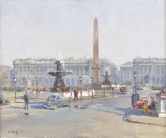 Palace de la Concorde, Paris. 1950. Canvas, oil. 54x65 cm. Frame size 70x81 cm