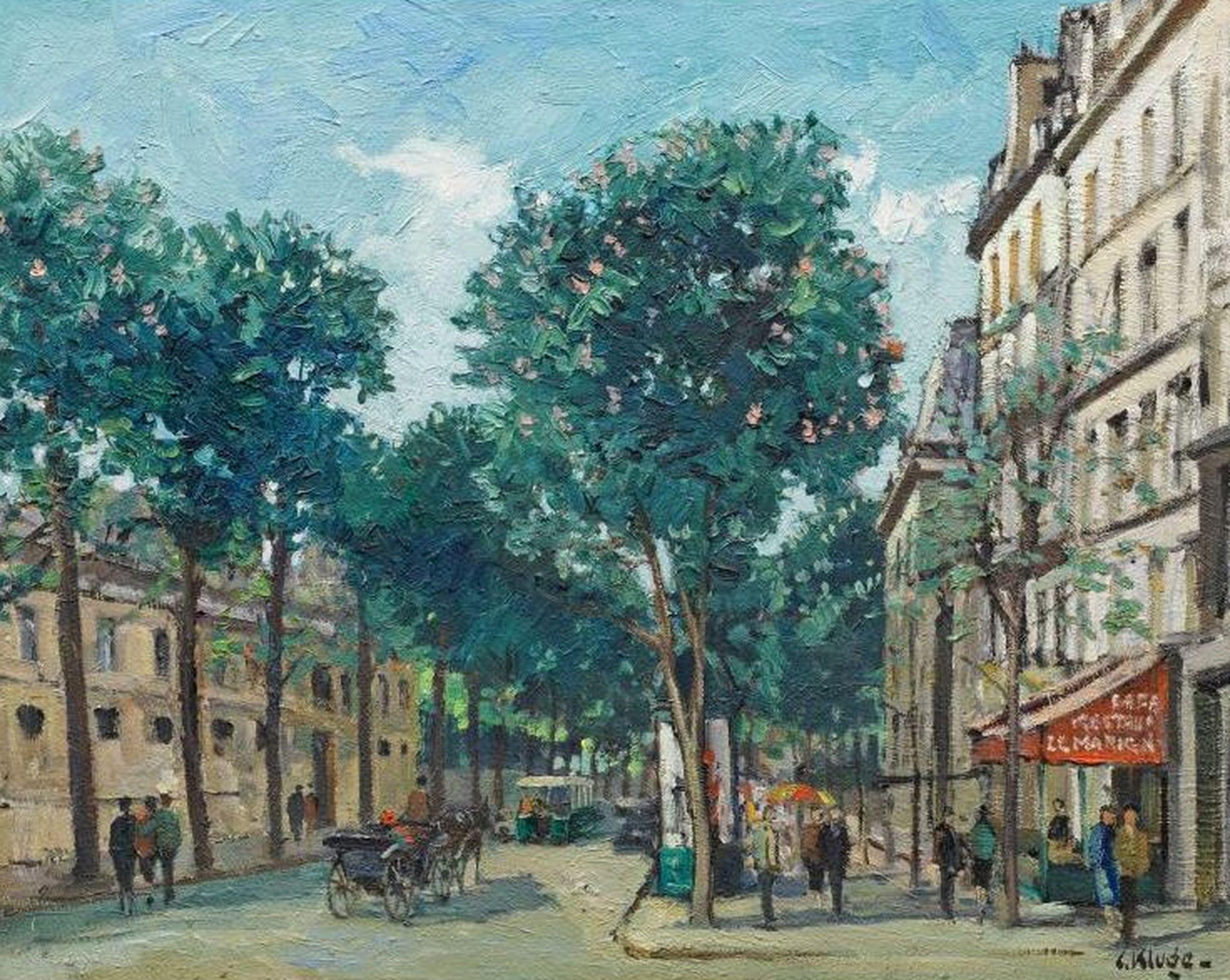 Place Beauvau. Paris. Oil on canvas, 73, 5x92 cm For Sale 1