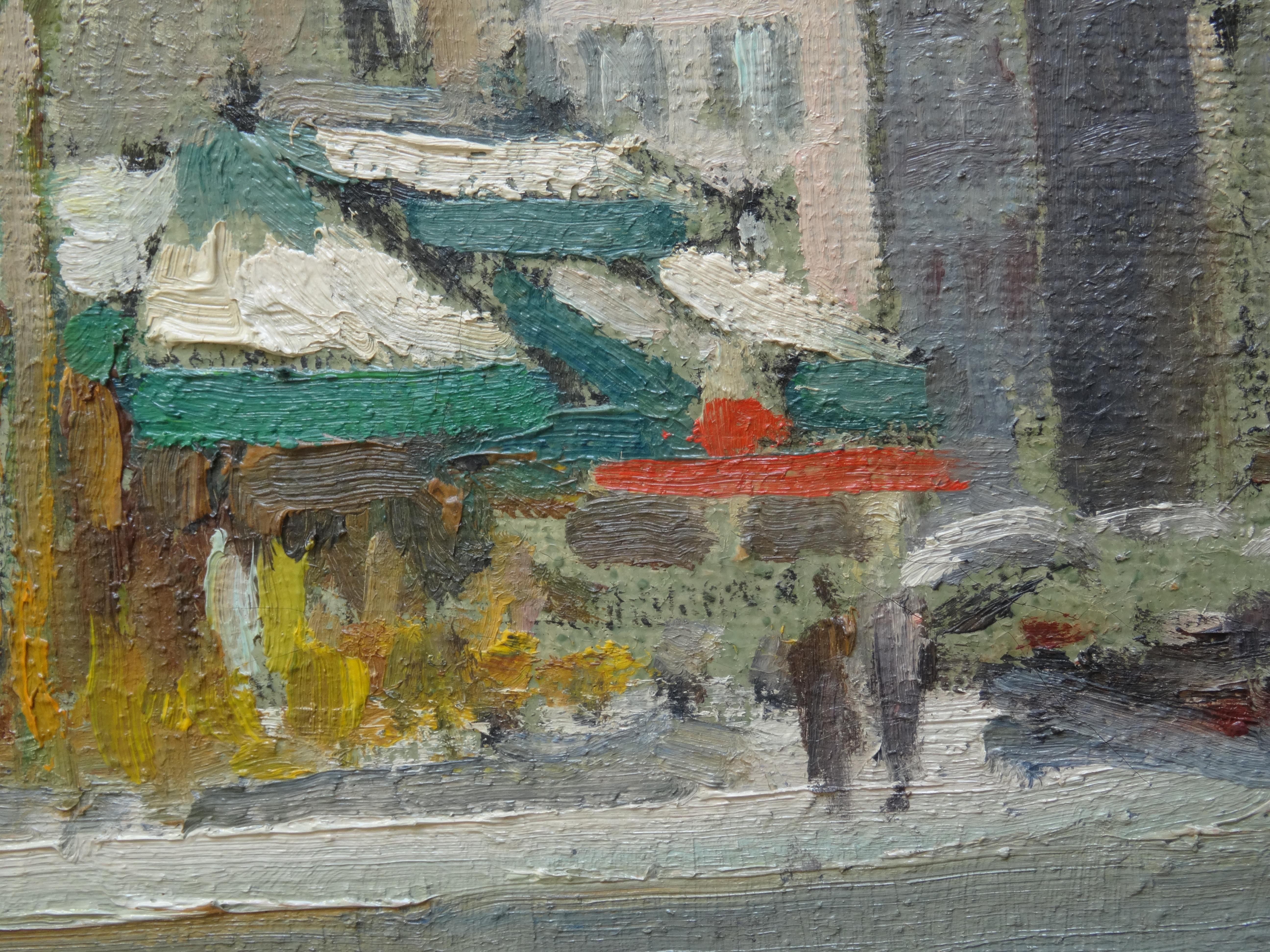 Saint Germain-des-Prés bajo la nieve. Óleo sobre lienzo, 60x92 cm

Constantin Kluge fue un pintor francés de origen ruso, conocido sobre todo por sus escenas naturalistas de París y la campiña francesa. Kluge nació en el seno de una acaudalada