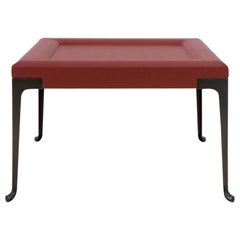 Constantine Leather Ottoman, Bronze Age Collection by Mark Zeff