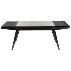 Constantine Oak and Metal Writing Desk, Bronze Age Collection by Mark Zeff