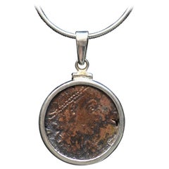 Constantine the Great Coin Silver Necklace