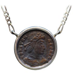 Constantine the Great Coin Silver Necklace