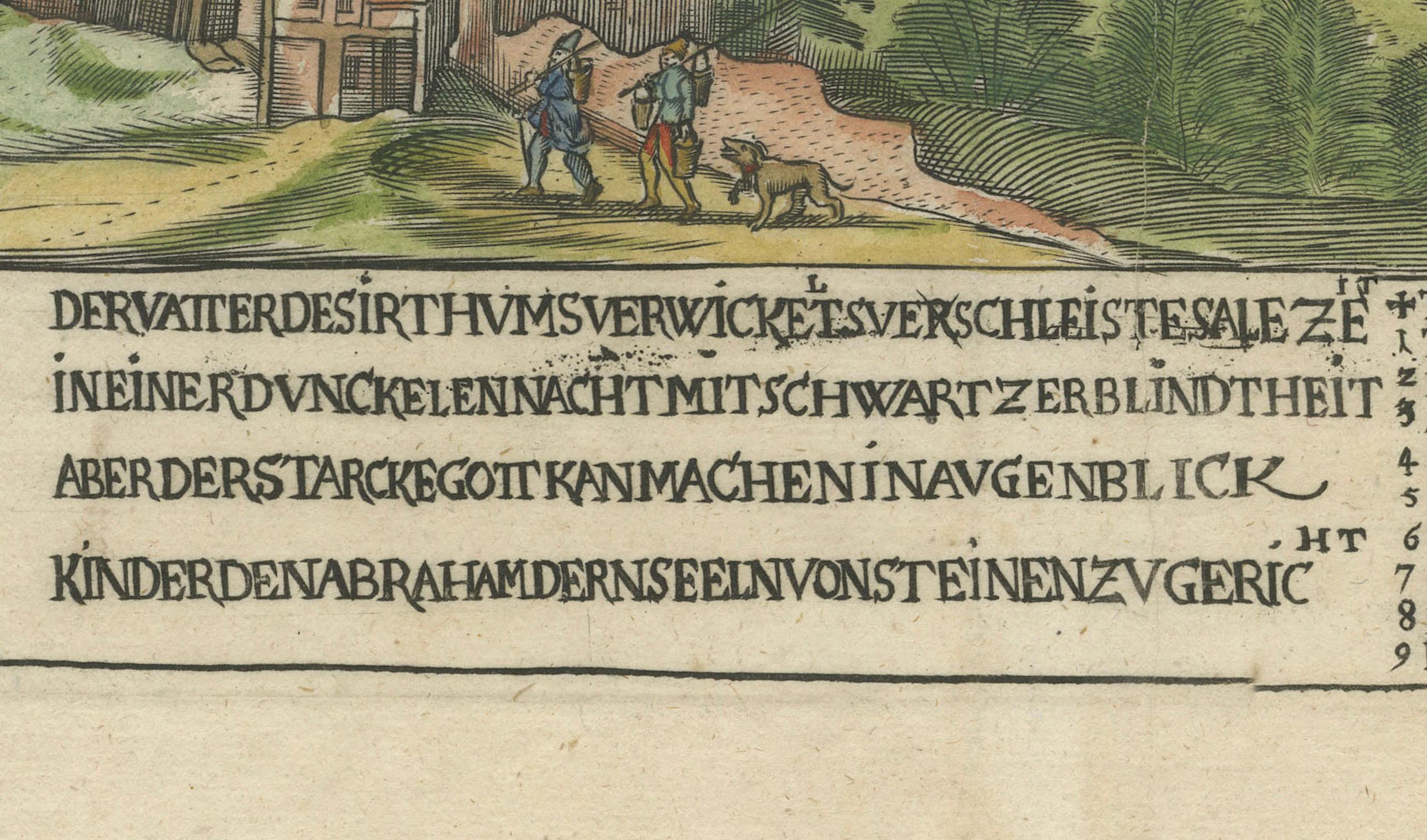 Papier Constantinopel : Copie allemande de la vue de Matthaus Merian, vers 1640