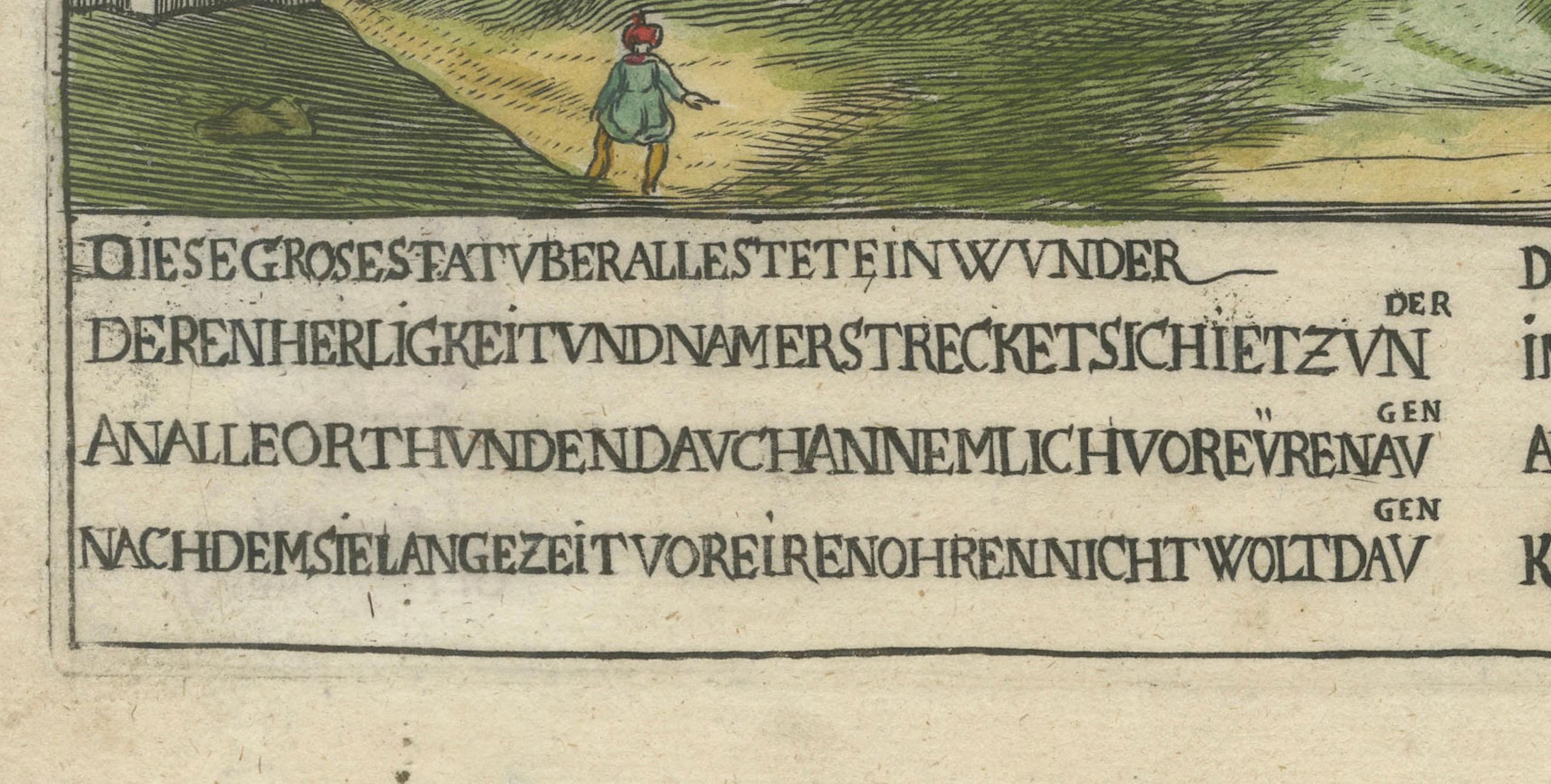 Constantinopel : Copie allemande de la vue de Matthaus Merian, vers 1640 1