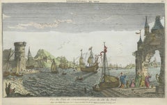 Constantinople Harbor Vue d’Optique by Jacques Chéreau, c.1760
