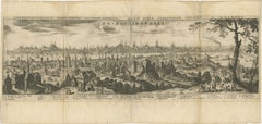 Constantinopla - Grabado panorámico de Matthäus Merian the Elder, 1635
