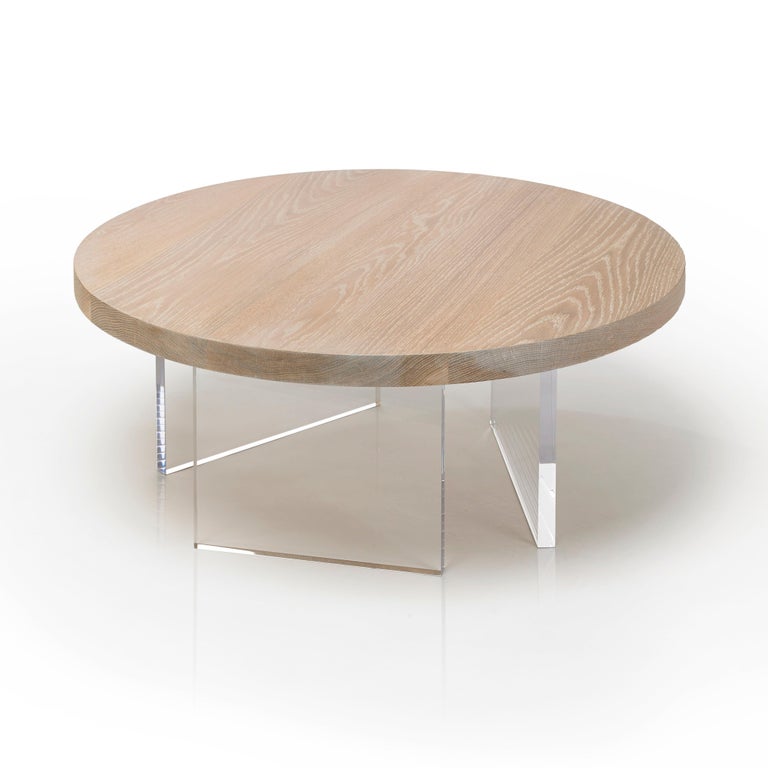 Autonomous Table Constantinople Round Table Set in White Oak by Autonomous Furniture For ...