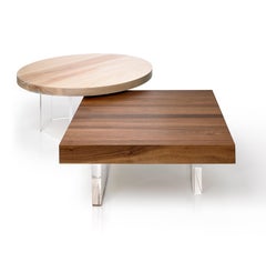 Constantinople Walnut Nesting Table Set with Storage by Autonomous Furniture