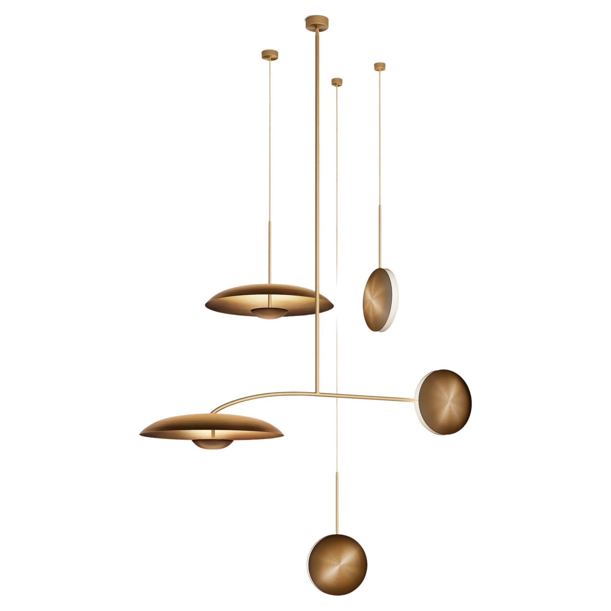 'Constellation 01 Ore' Ciondoli da soffitto in ottone sfumato bronzo
