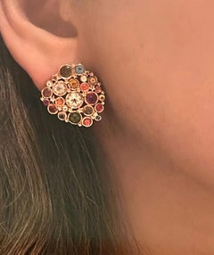 Constellation Candy Cluster Studs Precious and Semi Precious Stones