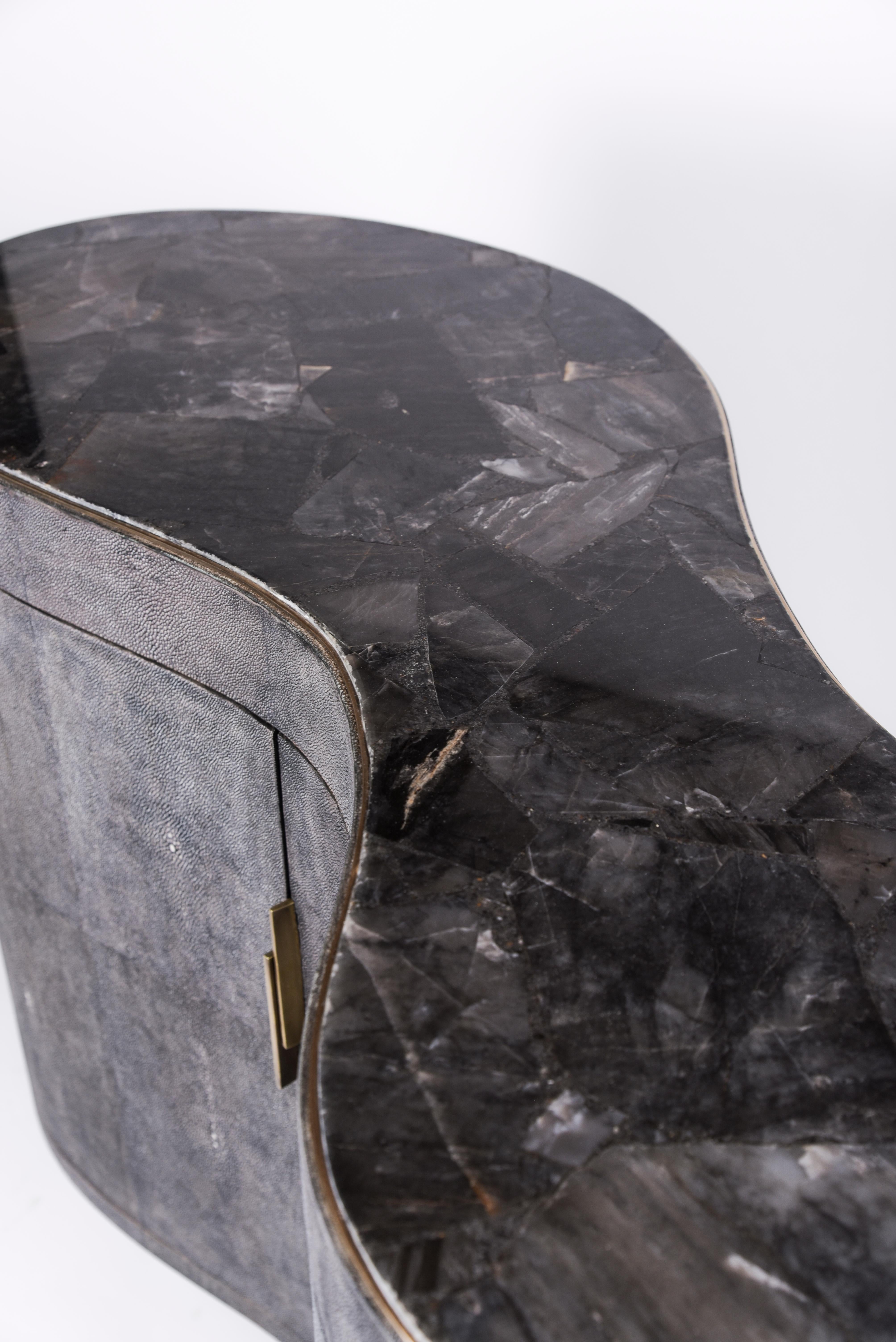 The Paris based label has distinguished themselves since their launch, with their iconic use of shagreen mixed with brass and other exotic materials. All furniture is handcrafted by skilled artisans, ultimately making each piece unique, designed in