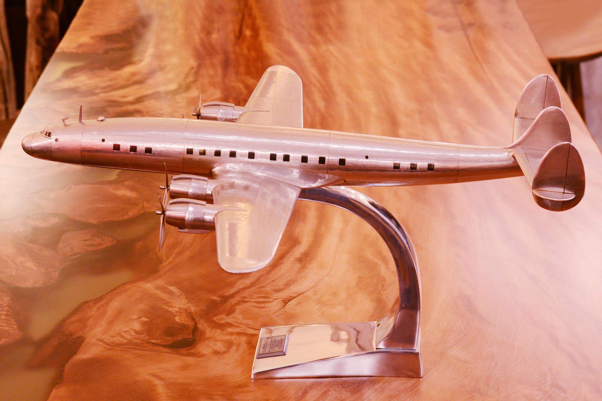Contemporary Constellation Lockheed L1049 Aircraft Model For Sale