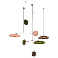 'Constellation Orion Olive' Patinated Brass Ceiling Pendants