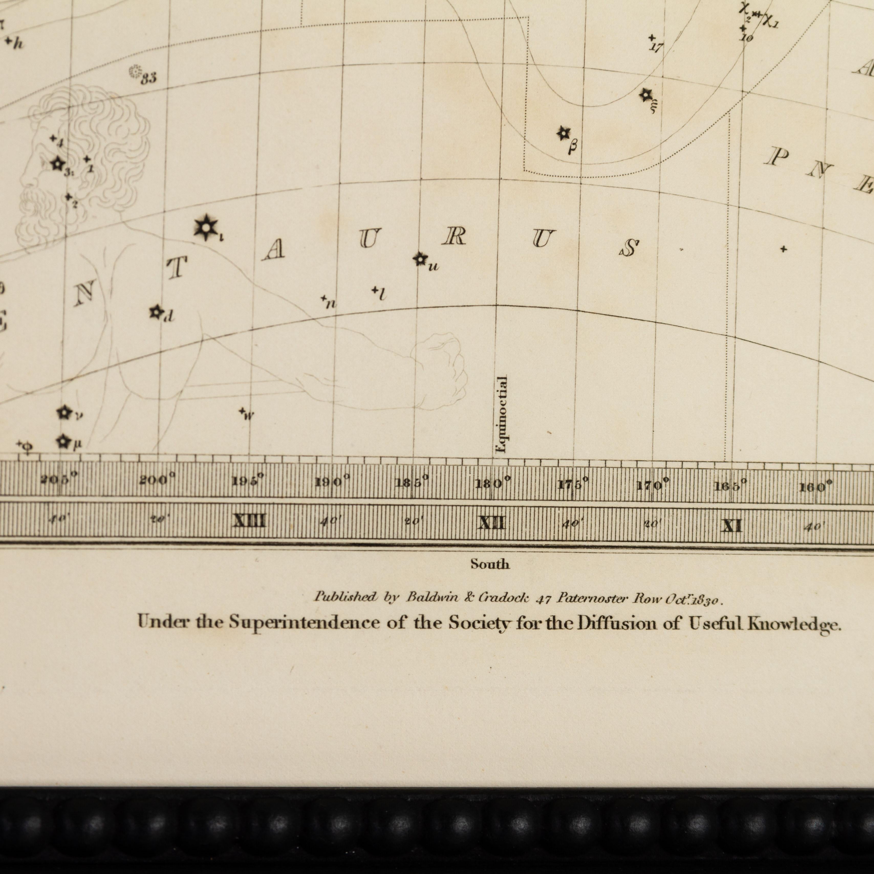 Costellazioni Mappe incise disegnate da W. Newton, pubblicate da Baldwin & Grado in vendita 1