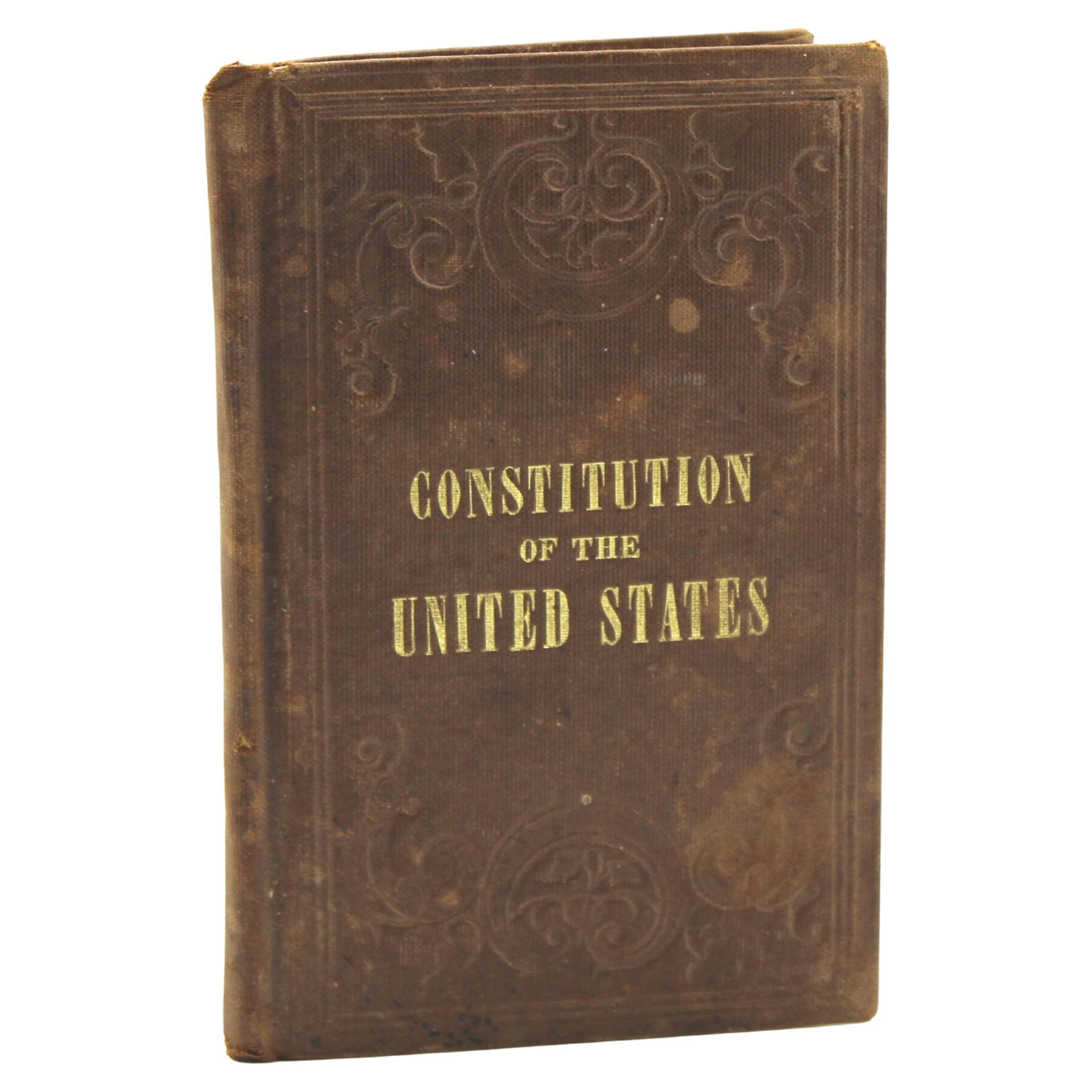 Constitution of the United States of America, Pub. by Nathaniel Dayton, c. 1850s For Sale