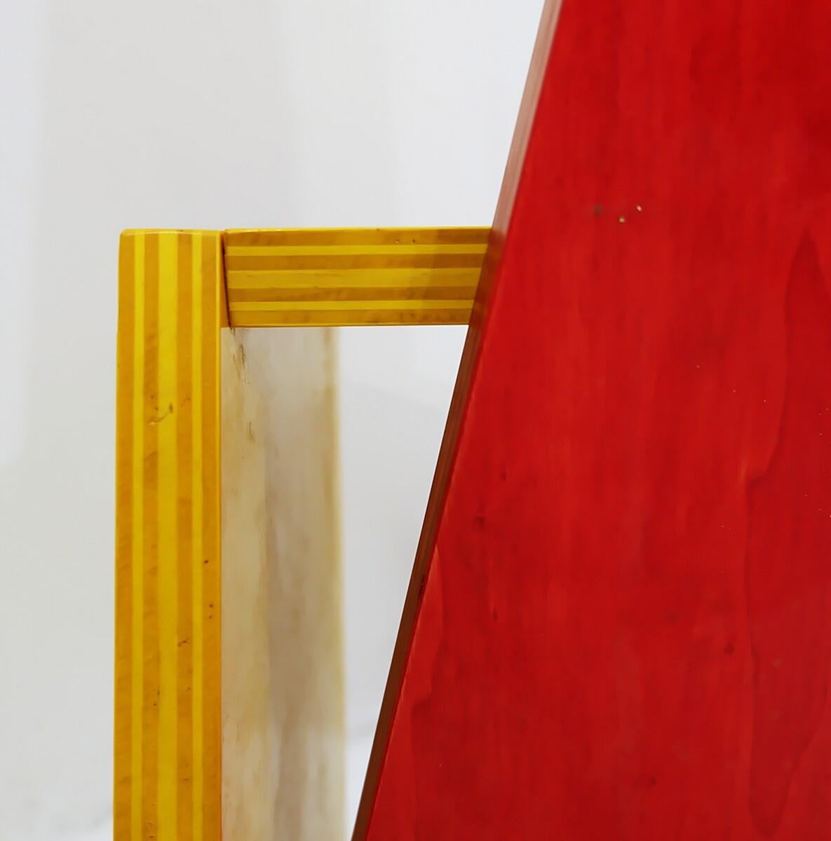 20th Century Constructive Movement Chair N°II, Constructive Movement of the 1980s