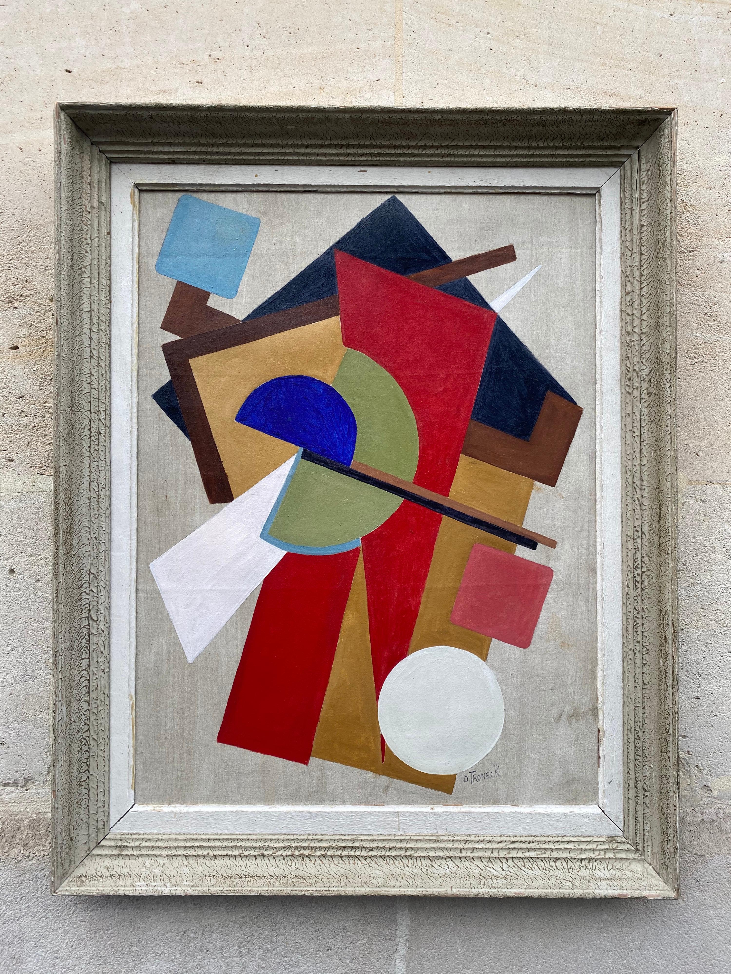 Wood Constructivism Painting by Oscar Troneck