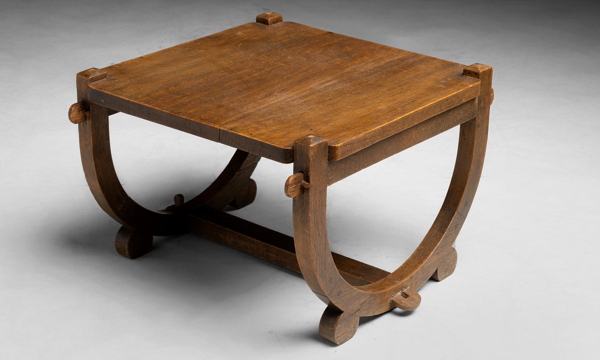 Constructivist Armchairs & Side Table, France circa 1930 For Sale 1
