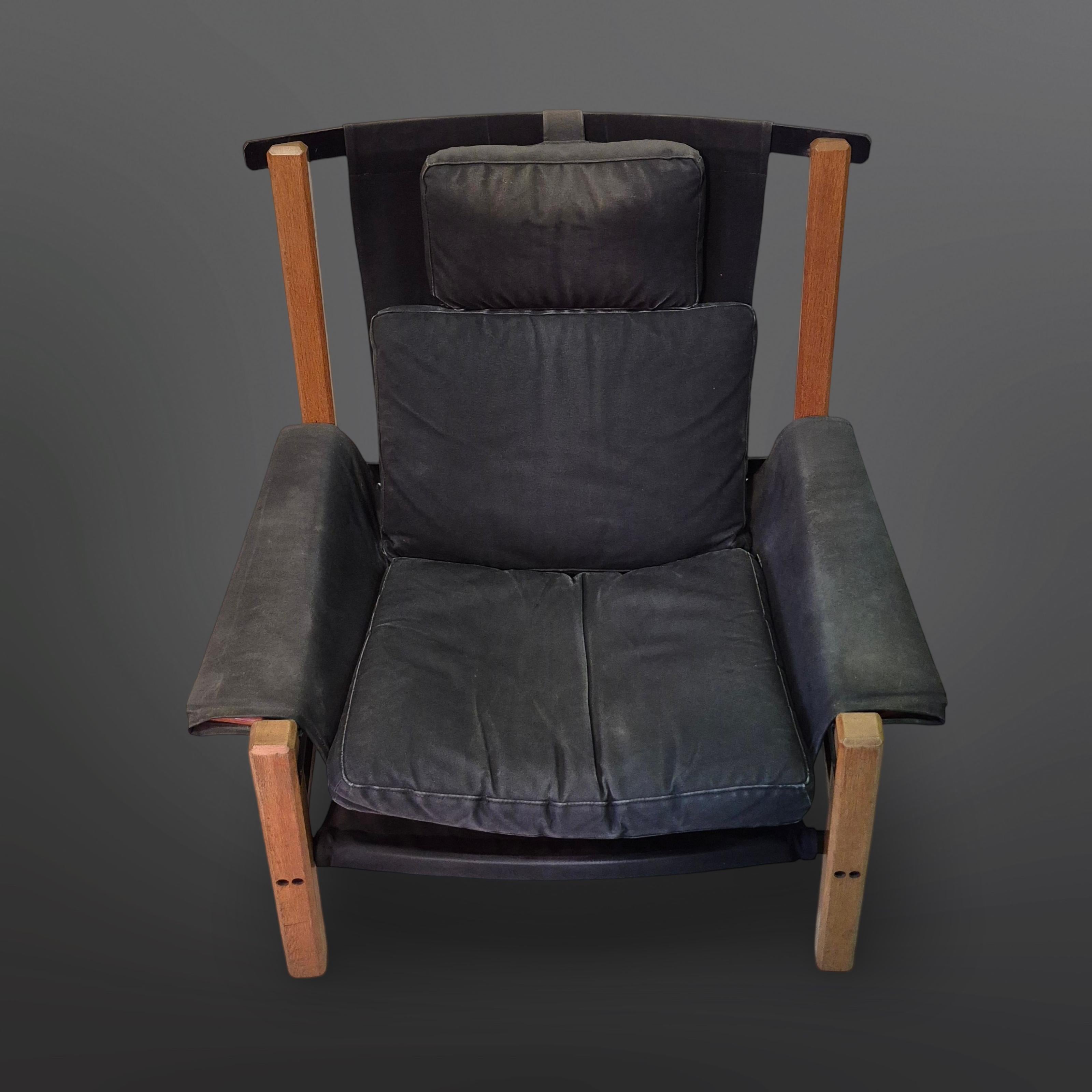 Fatto a mano Sedia da salotto in stile Ox di design costruttivista, Paesi Bassi, 1960 in vendita