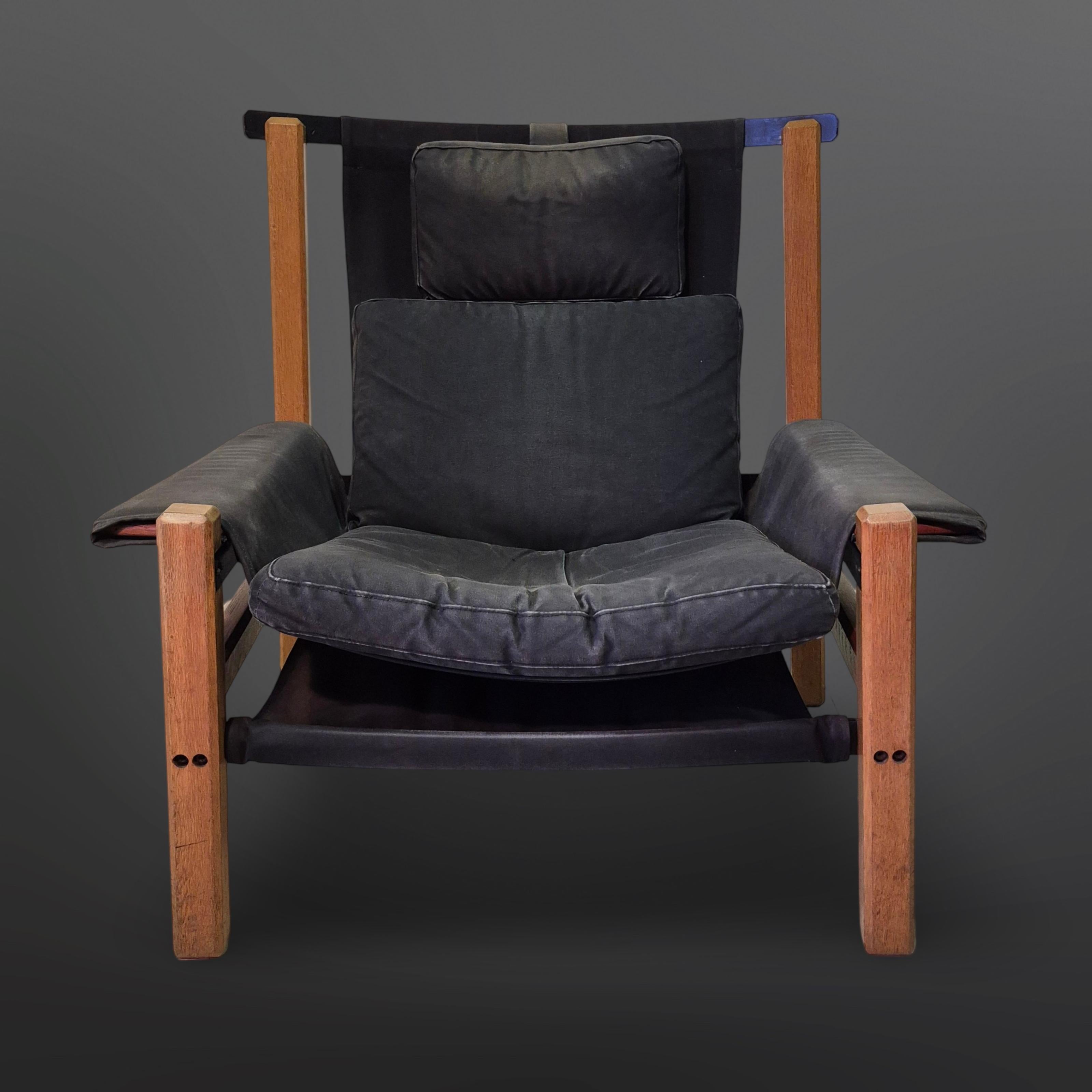Sedia da salotto in stile Ox di design costruttivista, Paesi Bassi, 1960 In condizioni buone in vendita a ECHT, NL