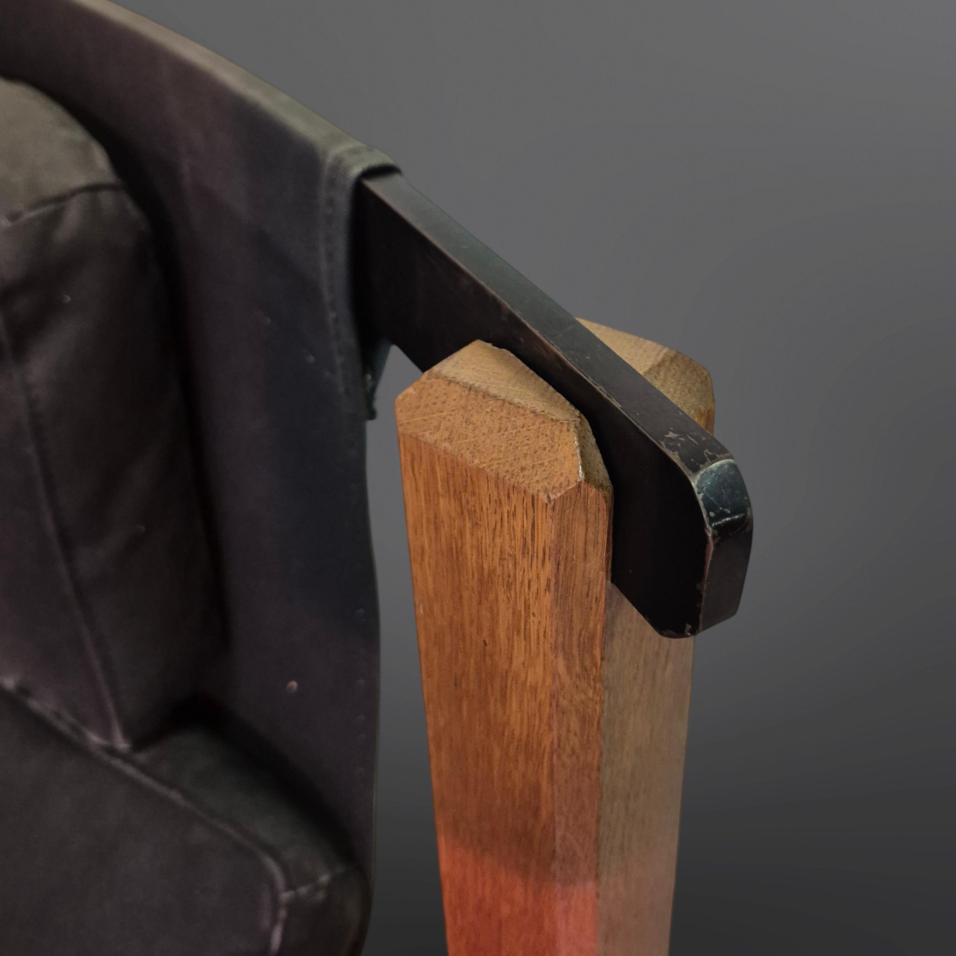 Metallo Sedia da salotto in stile Ox di design costruttivista, Paesi Bassi, 1960 in vendita