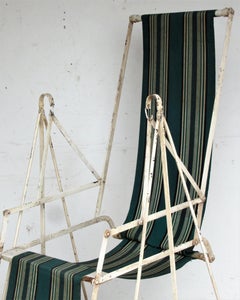 Early Constructivist Iron Swing Chair - Metz & Co., Amsterdam