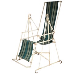 Early Constructivist Iron Swing Chair - Metz & Co., Amsterdam