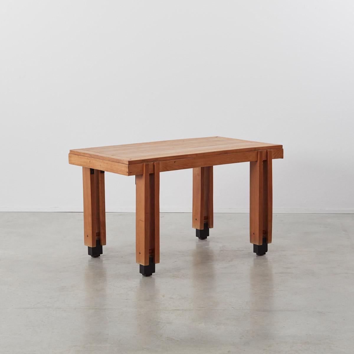 Modern Constructivist Oak Tables or Desks, Italy, 1950s