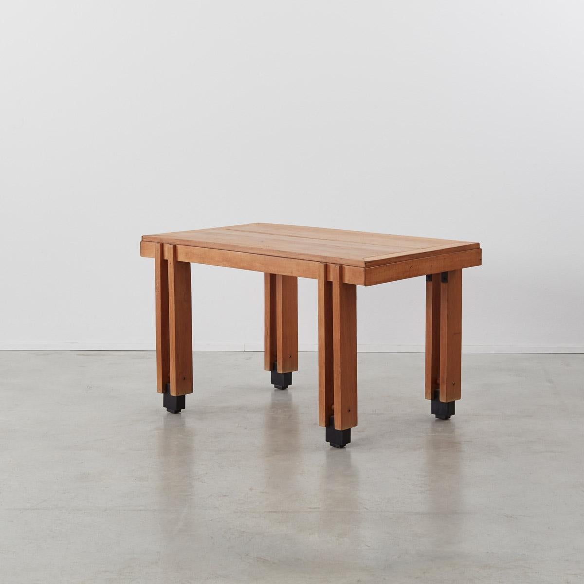 20th Century Constructivist Oak Tables or Desks, Italy, 1950s
