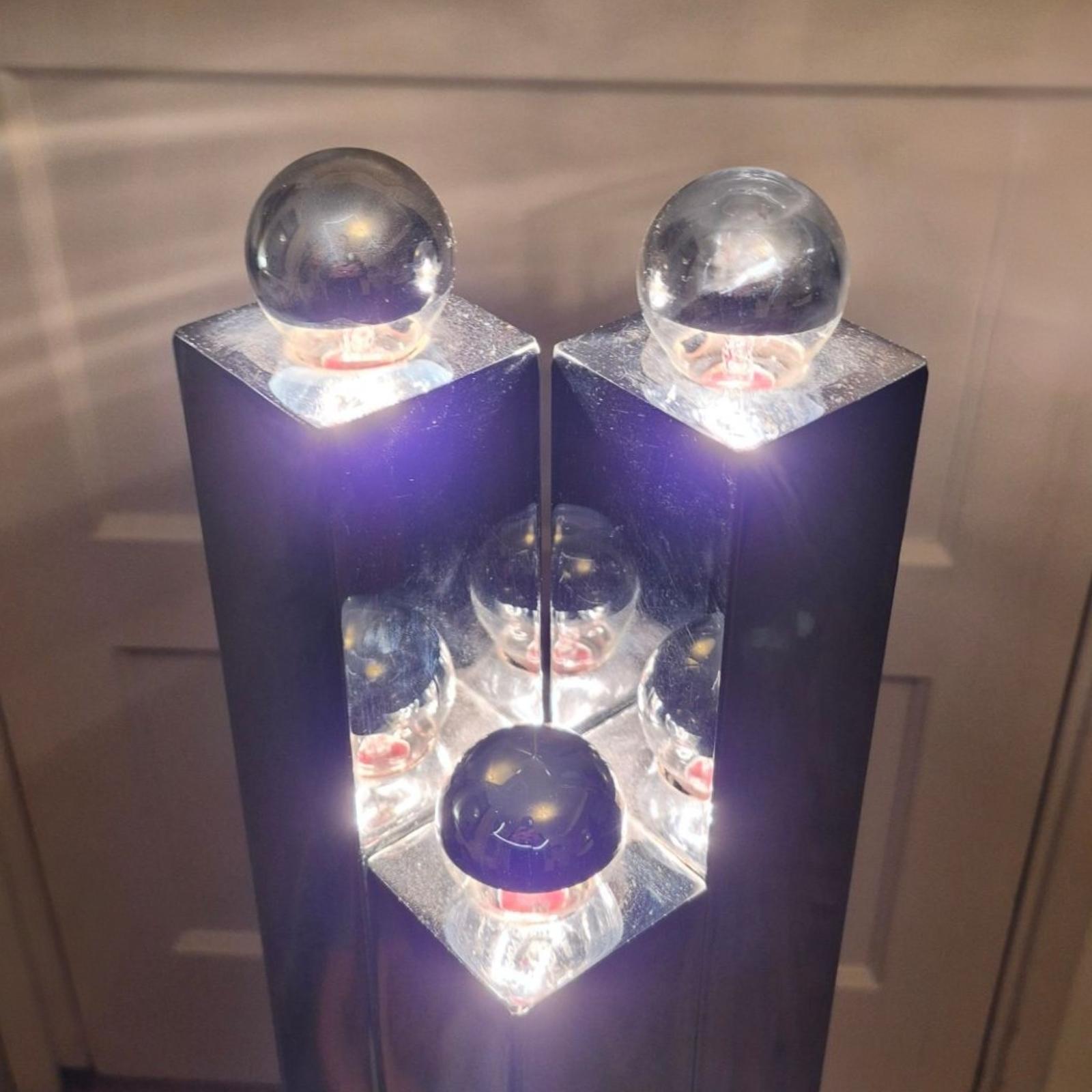 Lampadaire constructiviste de l'ère spatiale, Italie, années 1960 Bon état - En vente à ECHT, NL